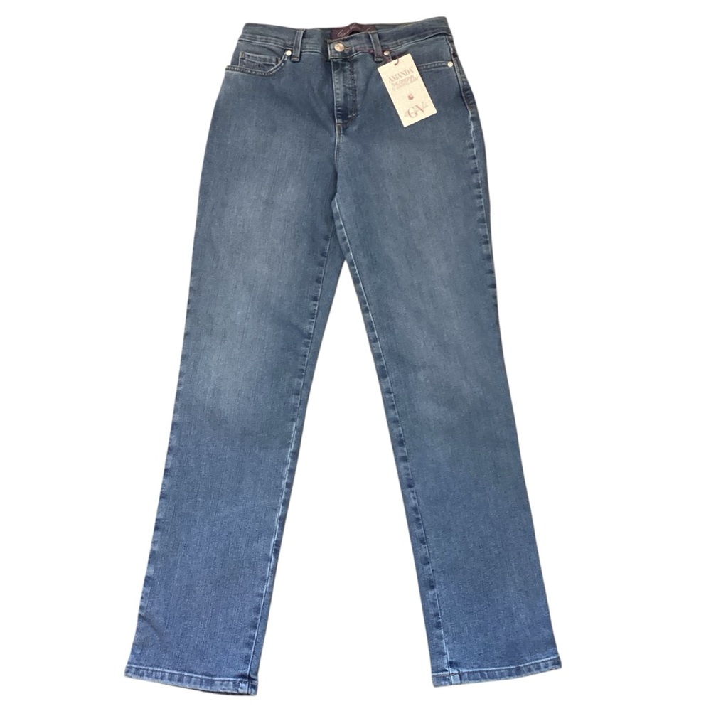 Gloria Vanderbilt Amanda Jeans Tapered Leg Medium Wash Size 6 NEW